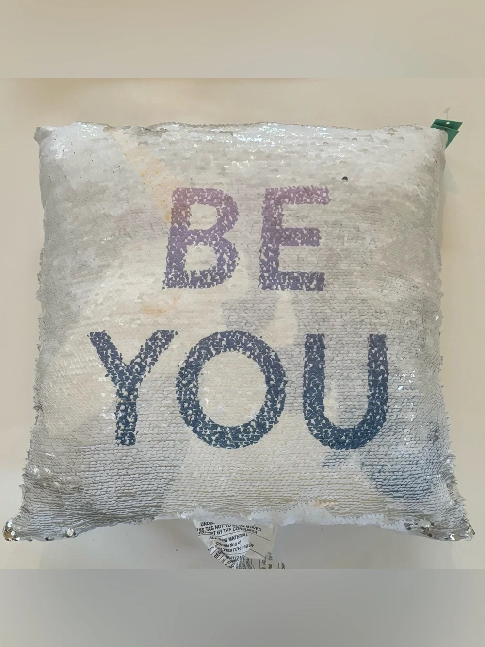 Flip sequin unicorn pillow NEW NWT Pillowfort  16”x16”